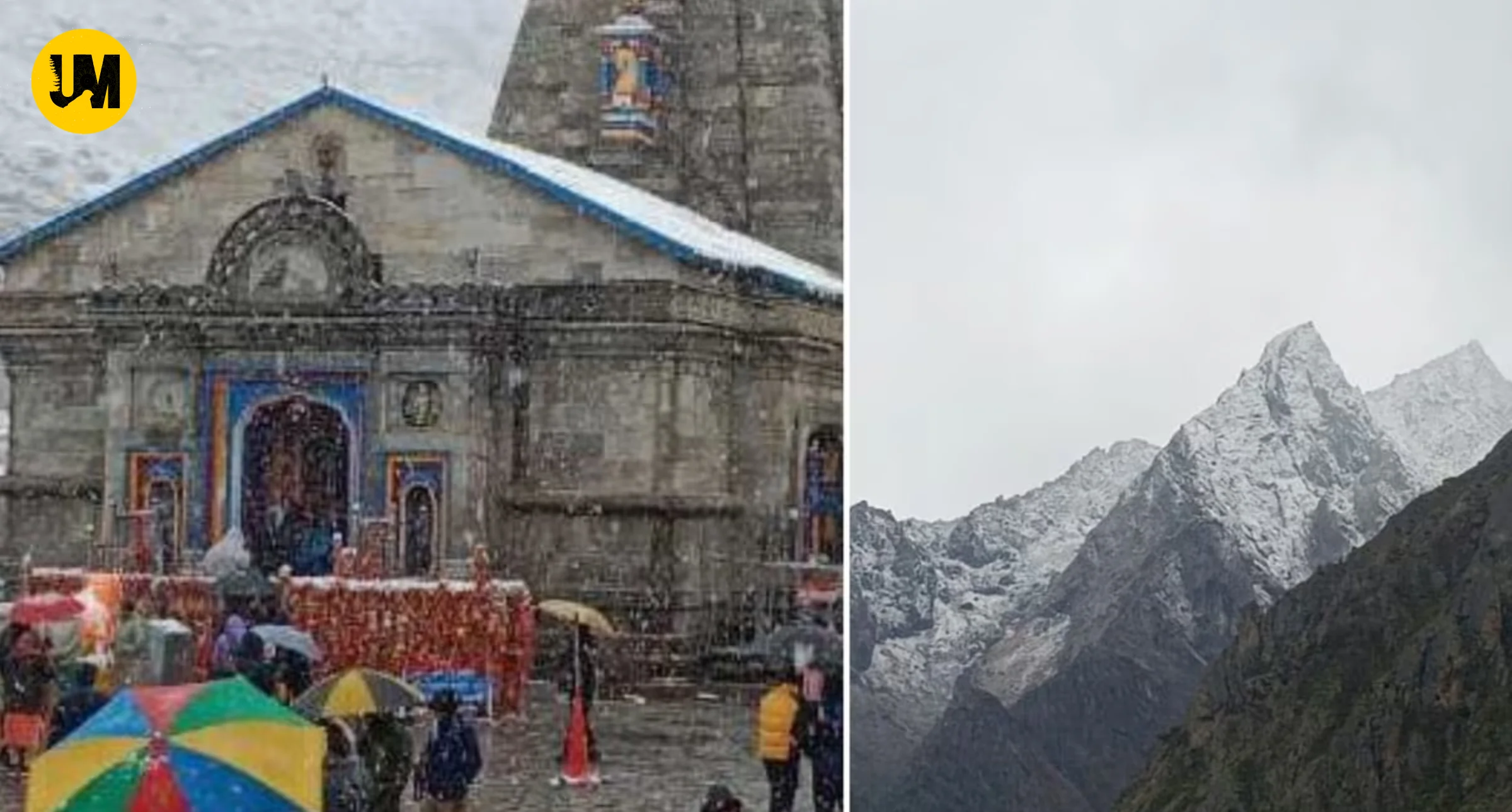 First Snowfall This Season In Badrinath-Kedarnath And Hemkund Sahib